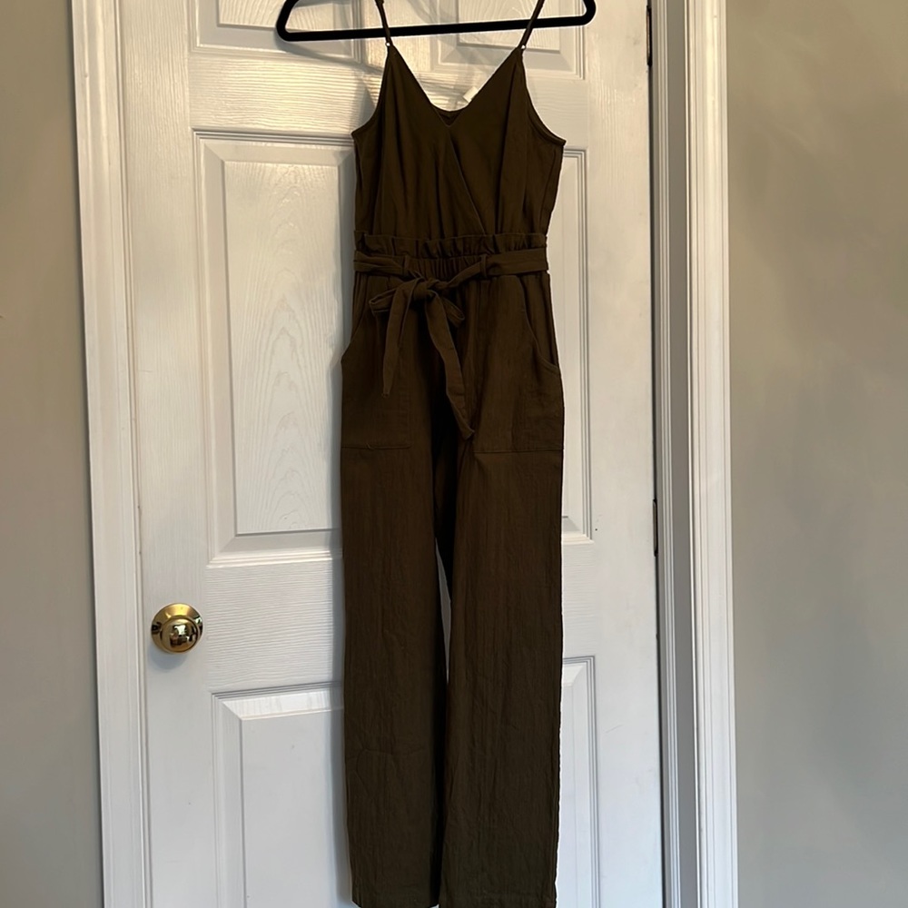 Dark green jumpsuit